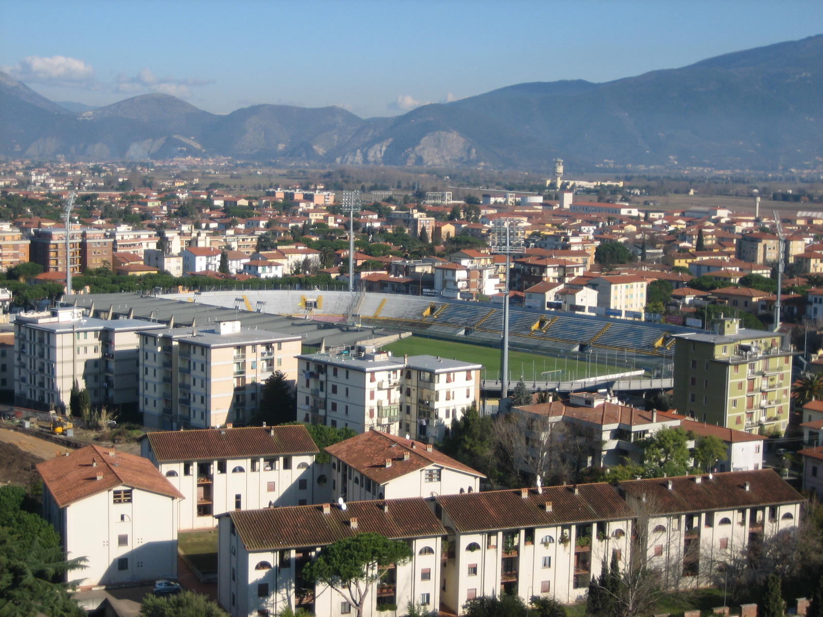 Pisa FC from the 5th tower